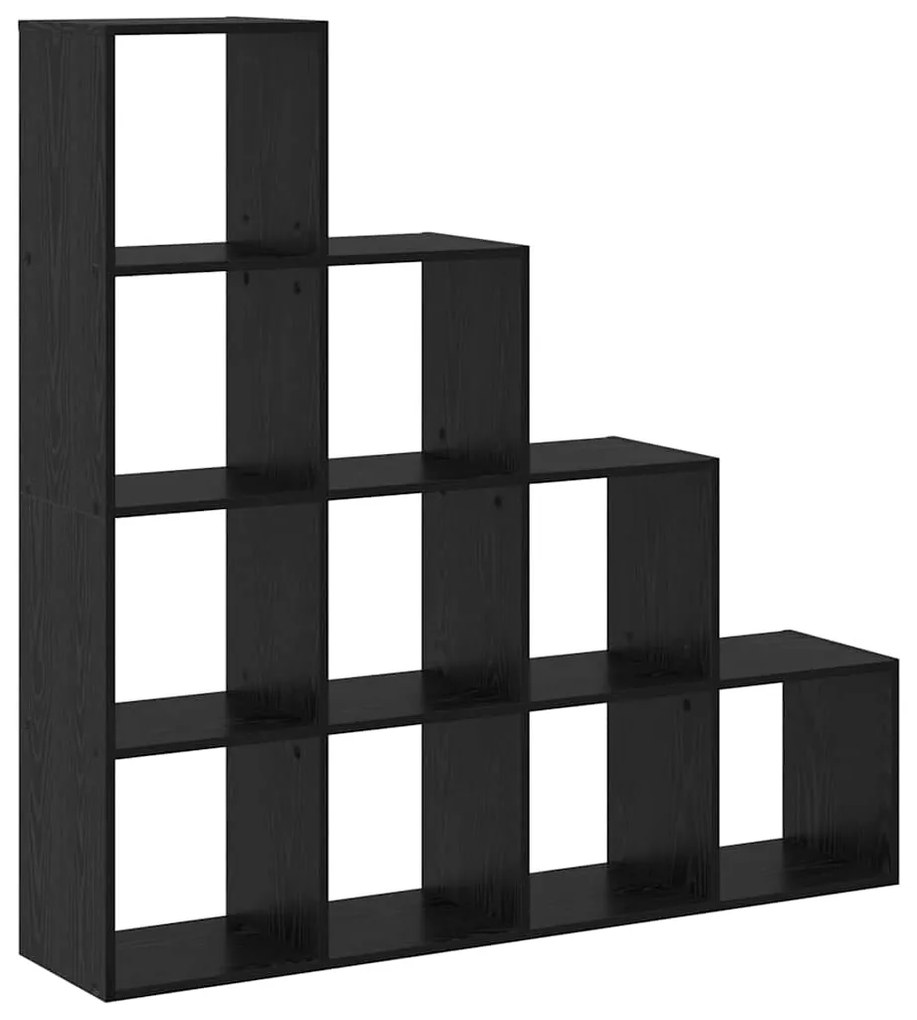 vidaXL Διαχωριστικό Ράφι Δωματίου Μαύρη Οξυά 131,5 x 29 x 131,5 εκ