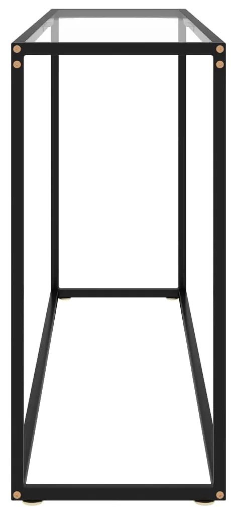 vidaXL Τραπέζι Κονσόλα Διαφανές 120 x 35 x 75 εκ. από Ψημένο Γυαλί
