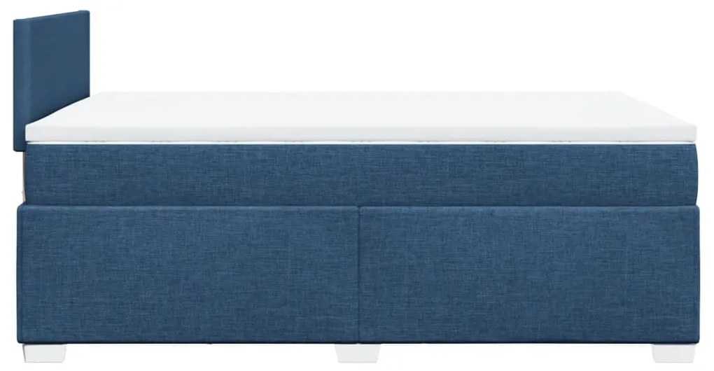 ΚΡΕΒΑΤΙ BOXSPRING ΜΕ ΣΤΡΩΜΑ ΜΠΛΕ 120X190 ΕΚ. ΥΦΑΣΜΑΤΙΝΟ 3285826