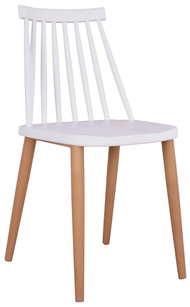 ΚΑΡΕΚΛΑ ΤΡΑΠΕΖΑΡΙΑΣ HM8052.01 VANESSA ΛΕΥΚΗ ΜΕ ΜΕΤΑΛΛΙΚΑ ΠΟΔΙΑ 43x46,5x82 εκ.