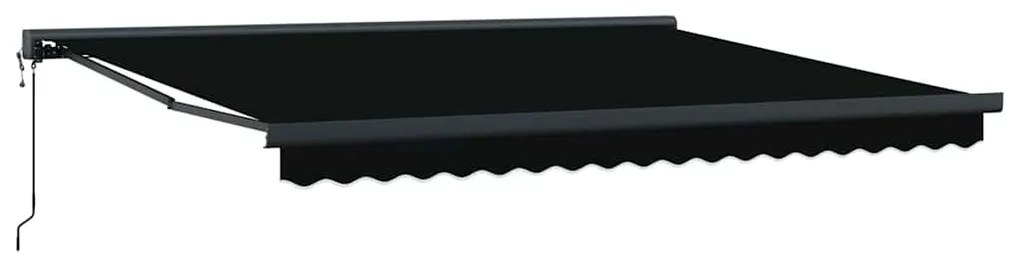 vidaXL Αντιανεμικό Μαύρο 350 x 250 x 165 εκ. Πολυεστέρας και Αλουμίνιο