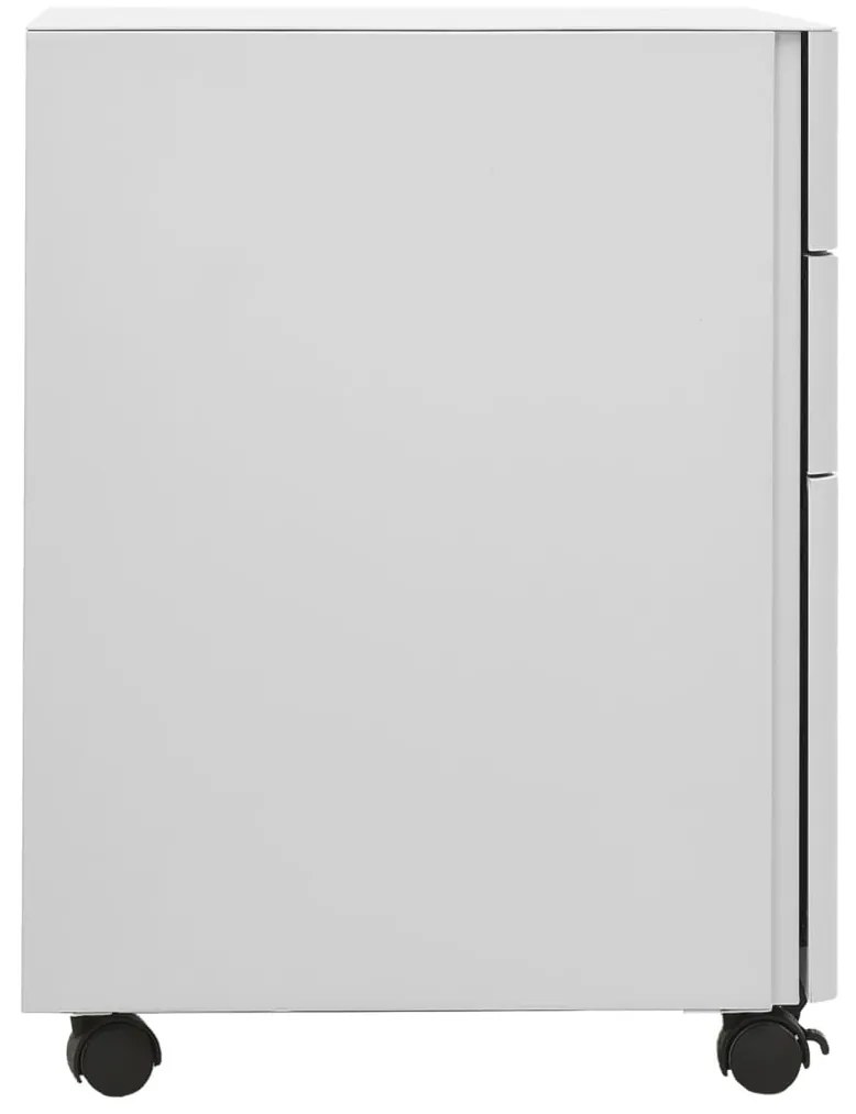 vidaXL Αρχειοθήκη Φορητή Ανοιχτή Γκρι 30 x 45 x 59 εκ. Ατσάλινη