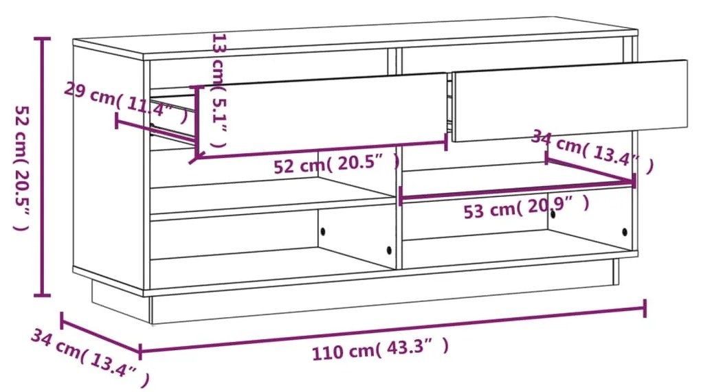 ΠΑΠΟΥΤΣΟΘΗΚΗ ΓΚΡΙ 110 X 34 X 52 ΕΚ. ΑΠΟ ΜΑΣΙΦ ΞΥΛΟ ΠΕΥΚΟΥ 814446