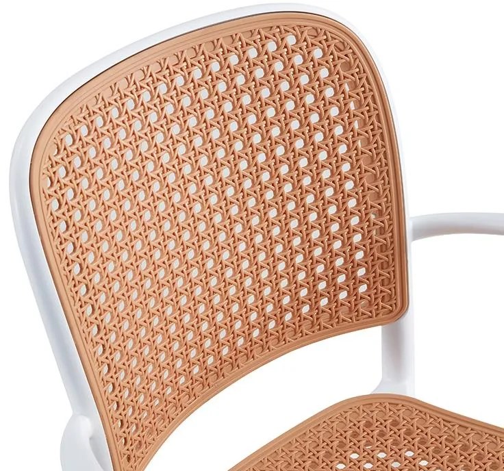 Καρέκλα - Πολυθρόνα Juniper με UV protection PP μπεζ- λευκό 56x52.5x86.5 εκ. 56x52.5x86.5 εκ.