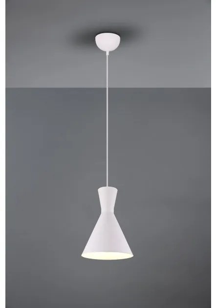 Κρεμαστό Φωτιστικό Οροφής 1xΕ27 Φ20cm Enzo Trio Lighting-R30781031-Λευκό R30781031