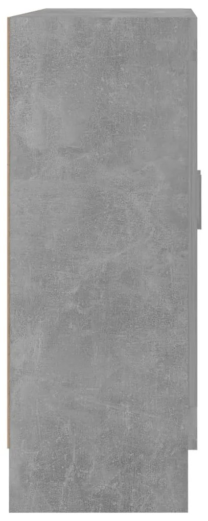 vidaXL Βιβλιοθήκη Γκρι του Σκυροδέματος 82,5x30,5x80 εκ. Επεξ. Ξύλο