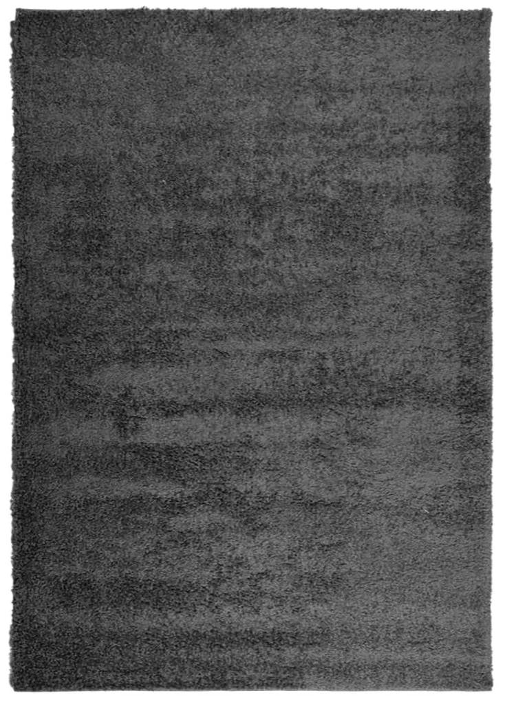Χαλί Shaggy με Ψηλό Πέλος Μοντέρνο Ανθρακί 120x170 εκ. - Ανθρακί