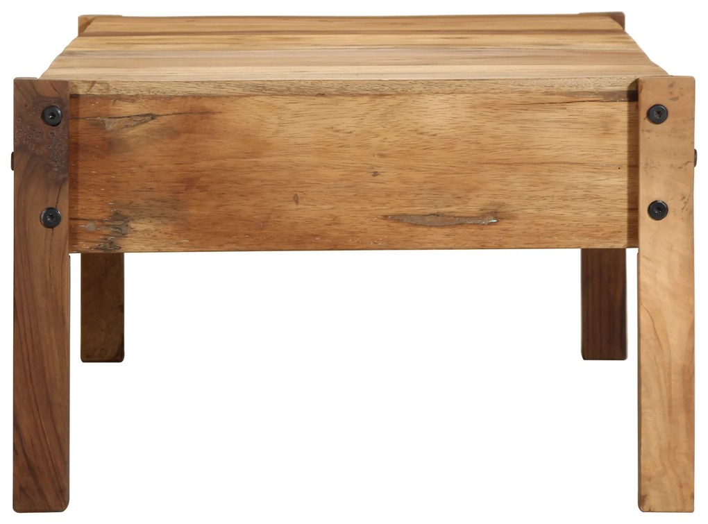 vidaXL Τραπέζι Καφέ 110x55x35 cm Μασίφ Ανακυκλωμένο