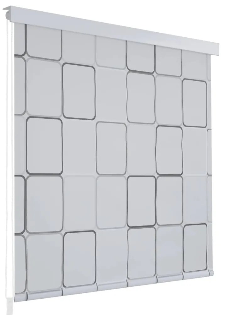 Κουρτίνα Μπάνιου Ρολό Τετράγωνο Σχέδιο 120 x 240 εκ.