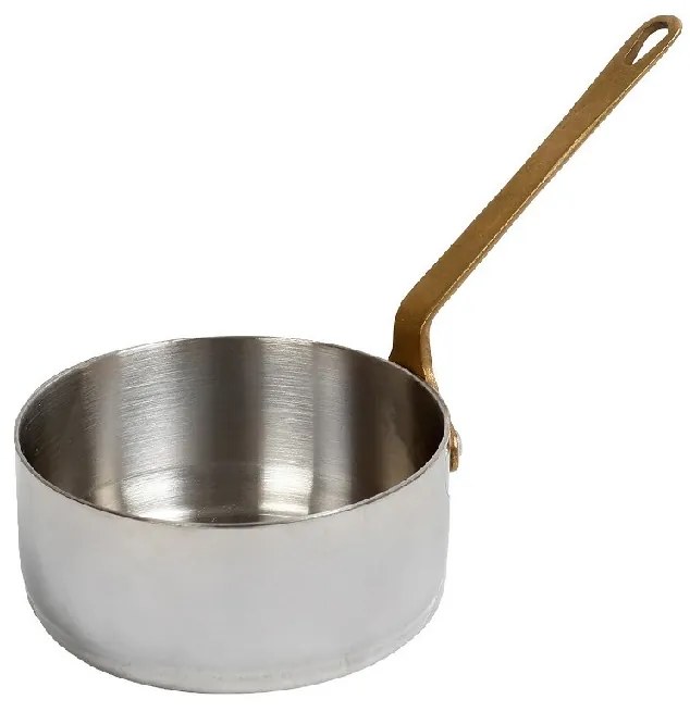 Μπωλάκι-Ντιπ Σερβιρίσματος Ανοξείδωτο 18/10 Με Λαβή Shiny Silver ESPIEL 20x10x5εκ./360ml FEV302