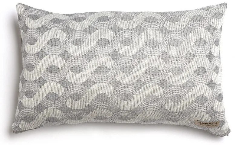 Μαξιλαροθήκη Διακοσμητική Pinovo Classic Grey Aslanis Home 30X50 Βαμβάκι-Chenille