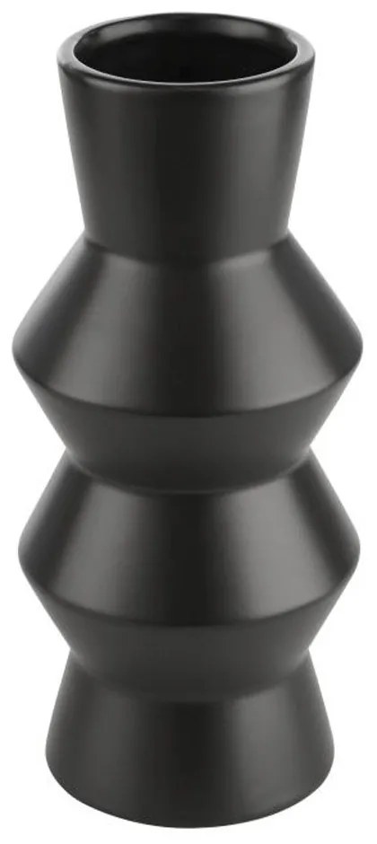 Βάζο Κεραμικό Sasebo 421031 11x25cm Black Eglo Κεραμικό