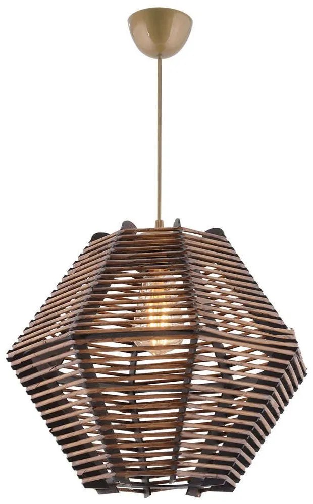 Φωτιστικό Οροφής Faunus 390FLH2272 35x35x75cm 1xE27 40W Gold-Brown Opviq