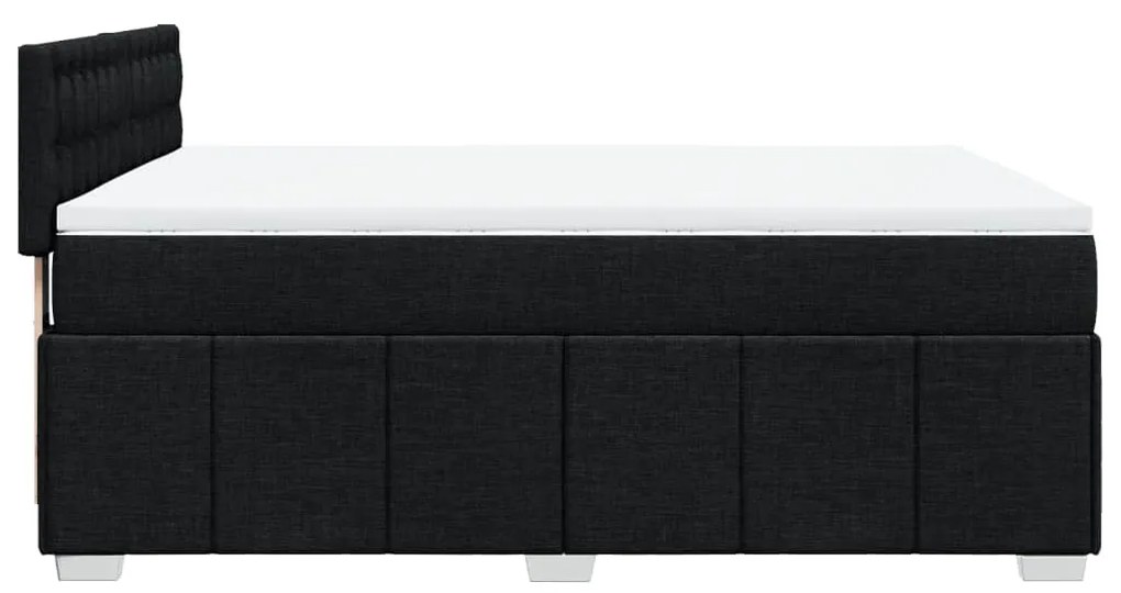 ΚΡΕΒΑΤΙ BOXSPRING ΜΕ ΣΤΡΩΜΑ ΜΑΥΡΟ 160X200 ΕΚ. ΥΦΑΣΜΑΤΙΝΟ 3289435