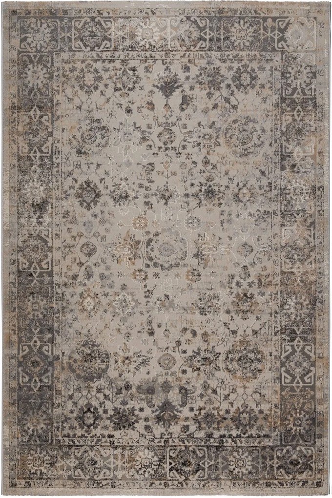 Χαλί Fanci D147A Light Grey Vison-Beige Βιοκαρπέτ 160X230cm