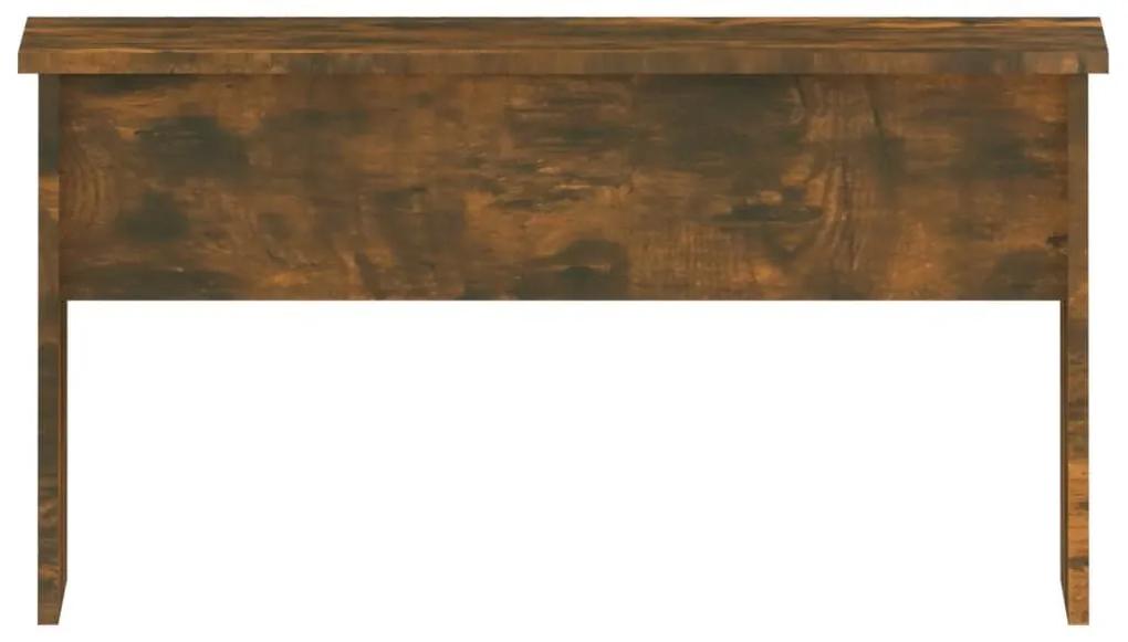 Τραπεζάκι Σαλονιού Καπνιστή Δρυς 80x50,5x41,5 εκ. Επεξεργ. Ξύλο - Καφέ