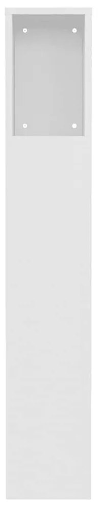 vidaXL Κεφαλάρι Με Αποθηκευτικό Χώρο Λευκό 100 x 18,5 x 104,5 εκ.