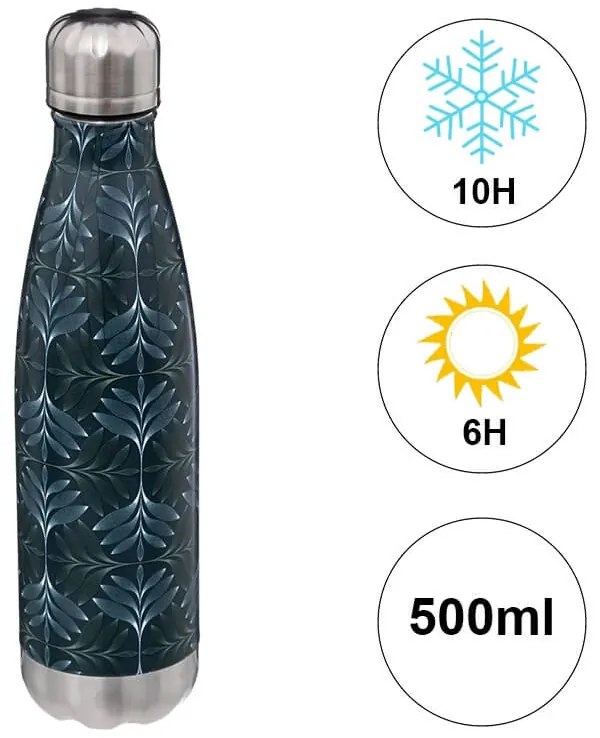 Mπουκάλι Θερμός 5five με χωρητικότητα 500ml και διατήρηση θερμοκρασίας 6h ζεστό / 10h κρύο