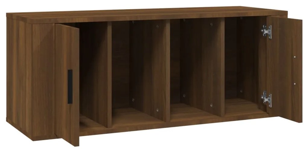vidaXL Έπιπλο Τηλεόρασης Καφέ Δρυς 100x35x40 εκ. Επεξεργασμένο Ξύλο