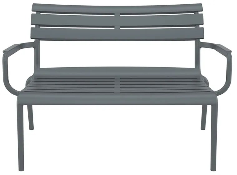 PARIS ΚΑΝΑΠΕΣ DARK GREY 116X70X75εκ. ΠΟΛ/ΝΙΟΥ