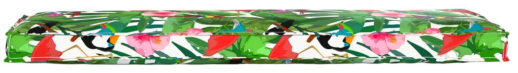 vidaXL Μαξιλάρι Για Πάγκο Τροπική Ζούγκλα 140x40x8 cm από Oxford Ύφασμα