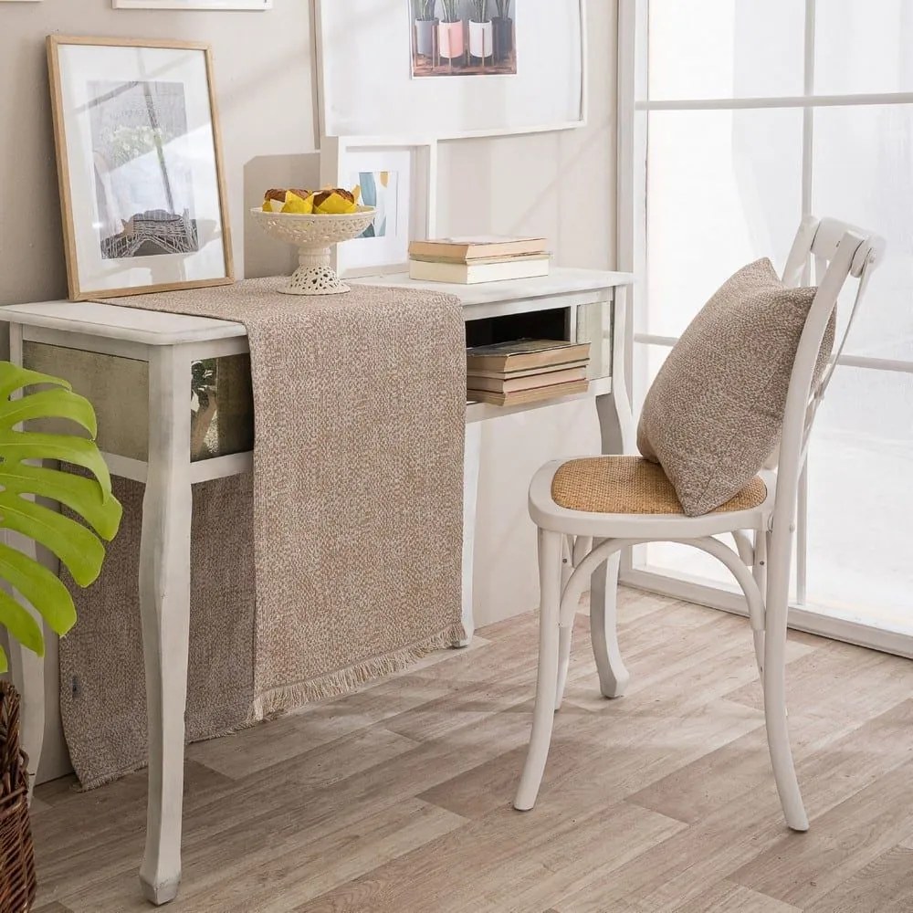 Τραβέρσα Savona 02 Beige Teoran 45X180 Βαμβάκι-Πολυέστερ