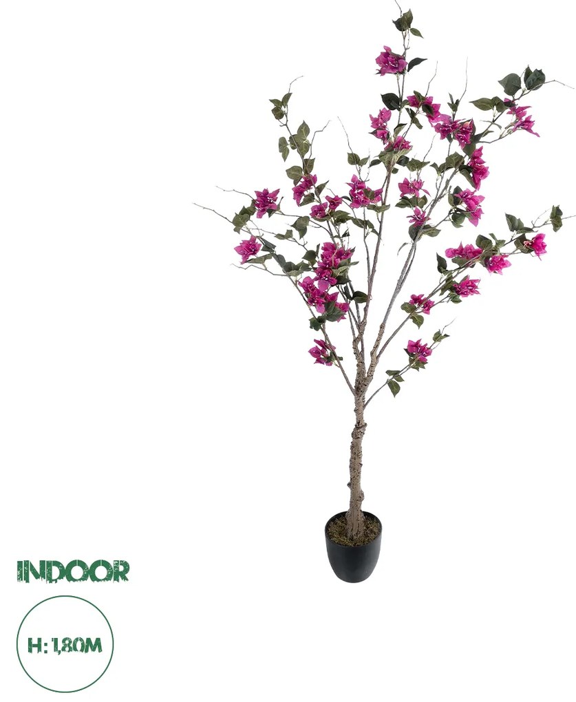 20676 GloboStar® Artificial Garden BOUGAUVILLEA 20676 Τεχνητό Διακοσμητικό Φυτό με Ανθη Μπουκανβίλιας Φουξ Υ180cm