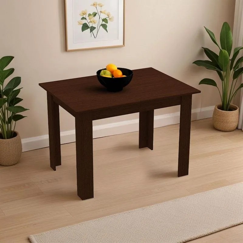 Τραπέζι Manka μελαμίνη σε wenge απόχρωση 110x80x77εκ 110x80x77 εκ.
