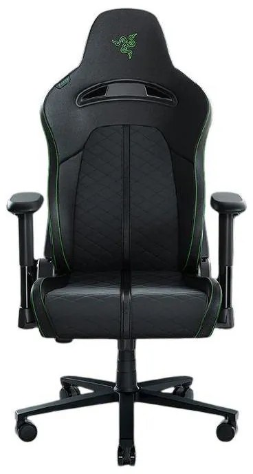 Razer RZ38-03880100-R3G1 Enki X Καρέκλα Gaming Δερματίνης με Ρυθμιζόμενα Μπράτσα Black / Green