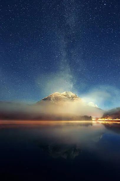 Φωτογραφία Τέχνης Milky way mountain lake, Songquan Deng, (26.7 x 40 cm)