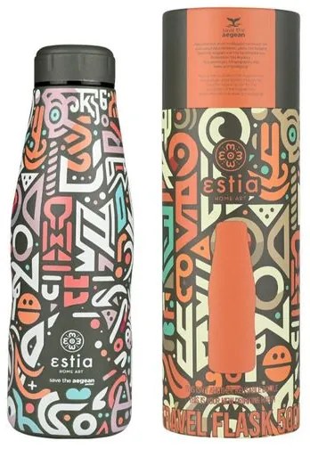 Estia Θερμός Travel Flask Save The Aegean 500ml GeoVivid 01-22082