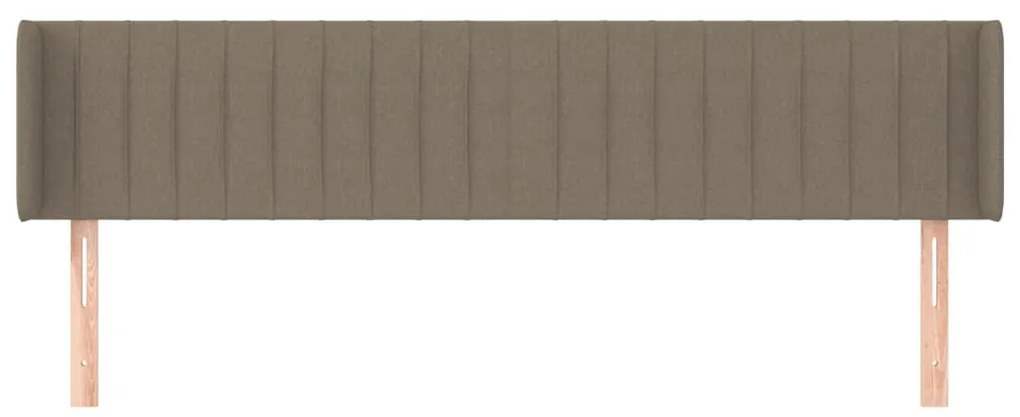 vidaXL Κεφαλάρι με Πτερύγια Taupe 183x16x78/88 εκ. Υφασμάτινο