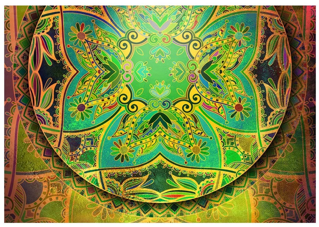 Φωτοταπετσαρία - Mandala: Emerald Fantasy 200x140