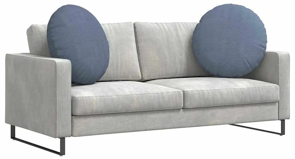 vidaXL Μαξιλάρια καθισμάτων 2 pcs Μπλε Ø 60 cm Υφασμάτινο Κορντουρά