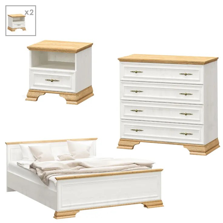 Φοιτητικό πακέτο επίπλων υπνοδωματίου Dreams 5 σετ 4 τμχ