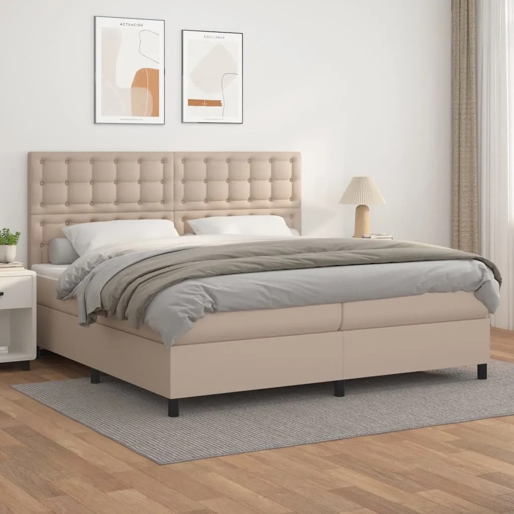 ΚΡΕΒΑΤΙ BOXSPRING ΜΕ ΣΤΡΩΜΑ ΚΑΠΟΥΤΣΙΝΟ 200X200ΕΚ.ΑΠΟ ΣΥΝΘ.ΔΕΡΜΑ 3142868