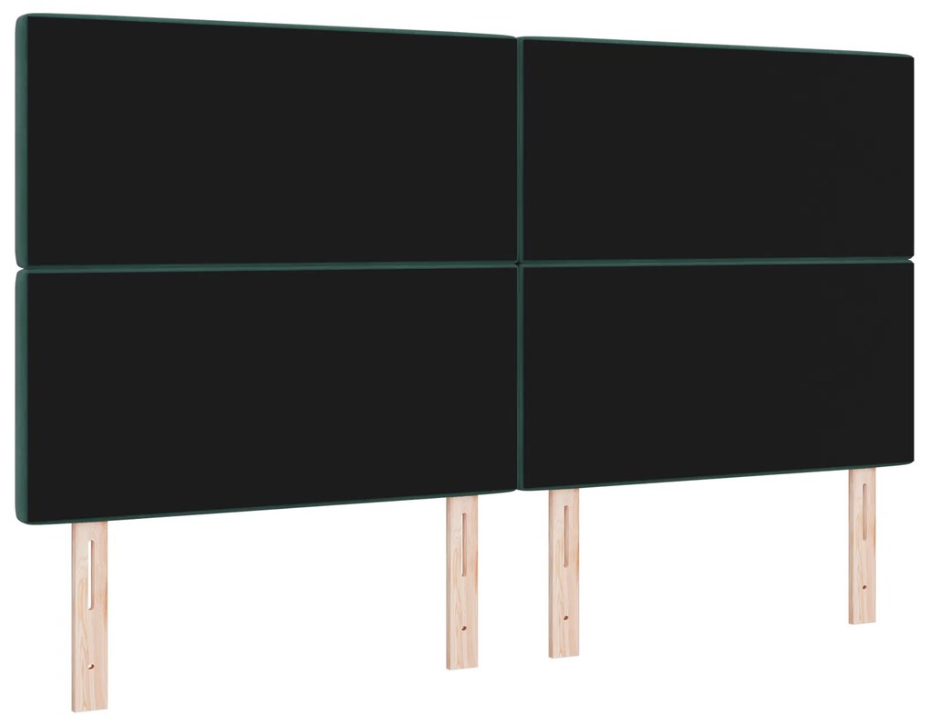 vidaXL Βελούδινο Κεφαλάρι Argyle Σκούρο πράσινο 180 cm Βελούδο
