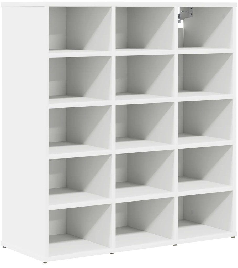 vidaXL Ντουλάπα Παπουτσιών Λευκό 52.5 x 30 x 50 εκ. Επεξεργασμένο ξύλο