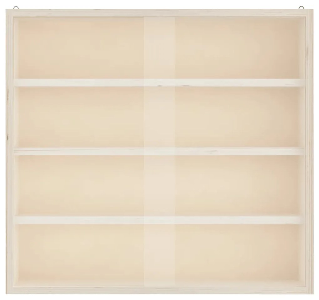 vidaXL Ξύλινη συλλεκτική βιτρίνα με πόρτες 40x8,5x37 εκ.