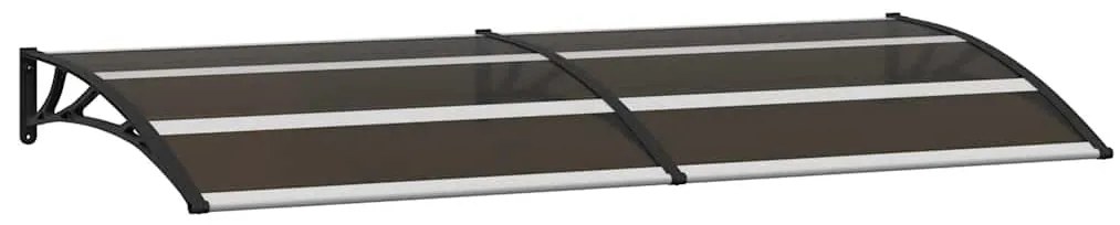 vidaXL Στέγαστρο Πόρτας Μαύρο 200 x 75 εκ. Πολυανθρακικό