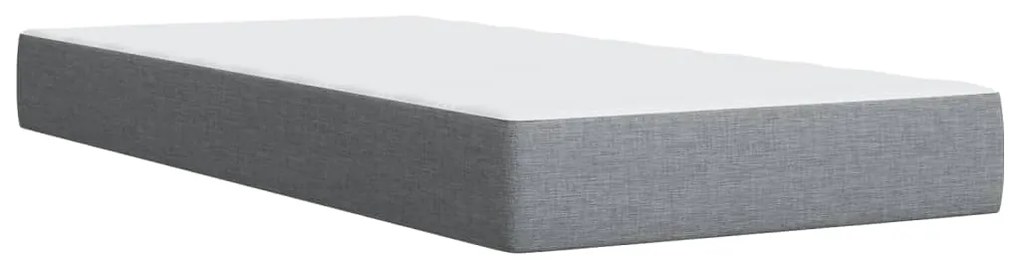 ΚΡΕΒΑΤΙ BOXSPRING ΜΕ ΣΤΡΩΜΑ ΑΝΟΙΧΤΟ ΓΚΡΙ 90X200 ΕΚ. ΥΦΑΣΜΑΤΙΝΟ 3289632