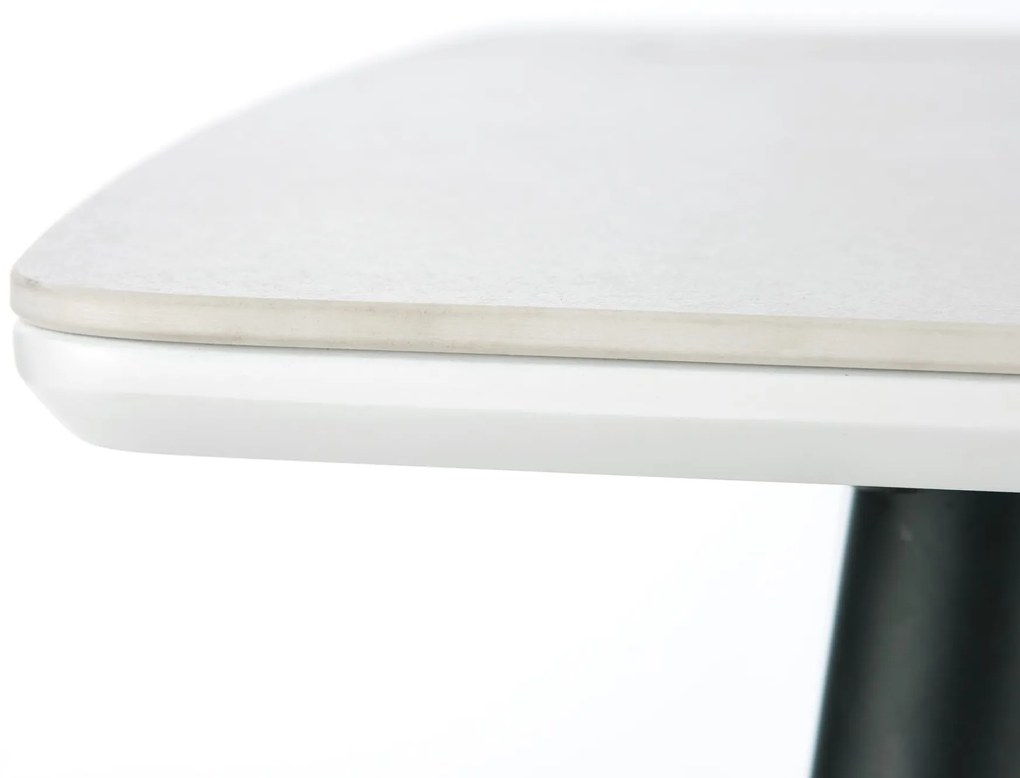 MARCO table, color: top - white marble, legs - black DIOMMI V-CH-MARCO-ST