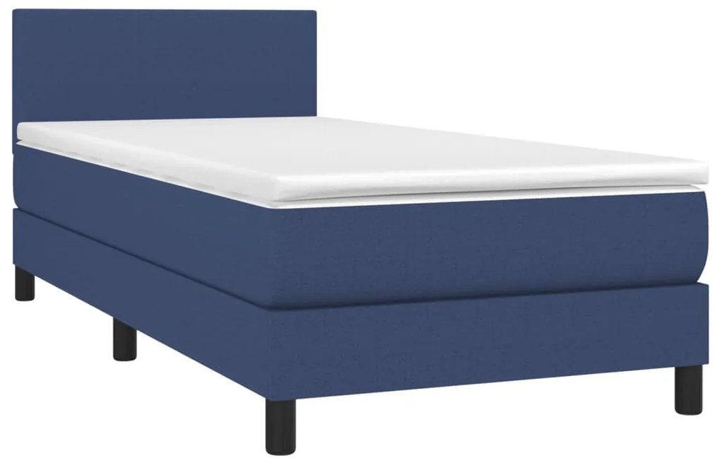 ΚΡΕΒΑΤΙ BOXSPRING ΜΕ ΣΤΡΩΜΑ ΜΠΛΕ 90X190 ΕΚ.ΥΦΑΣΜΑΤΙΝΟ 3139863