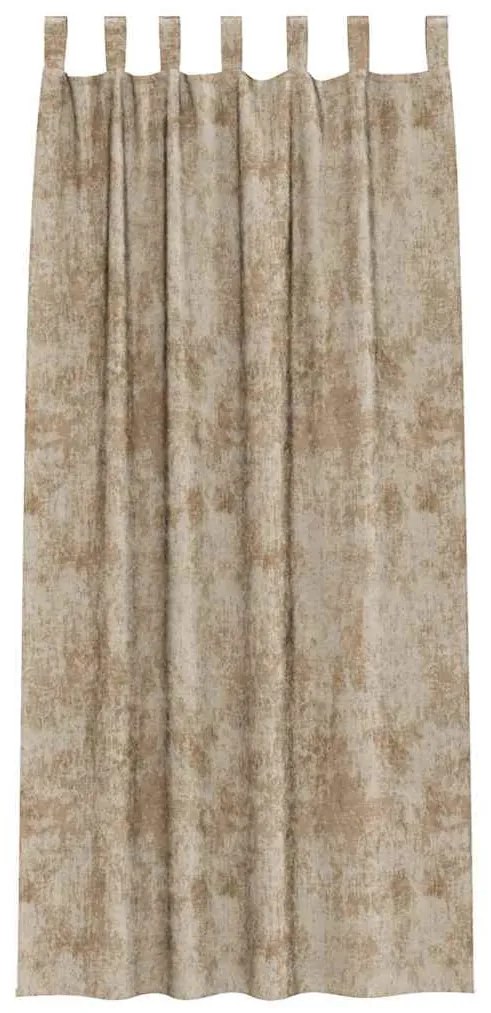 vidaXL Κουρτίνα με κουρτίνες 2 pcs Μπρονζέ 225 x 140 εκ. Βελούδο