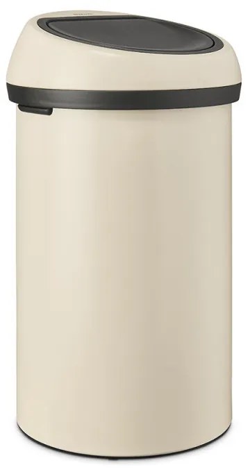 Brabantia Touch Bin 1005510, 60 l, Ομαλό και αθόρυβο άνοιγμα, Μπεζ