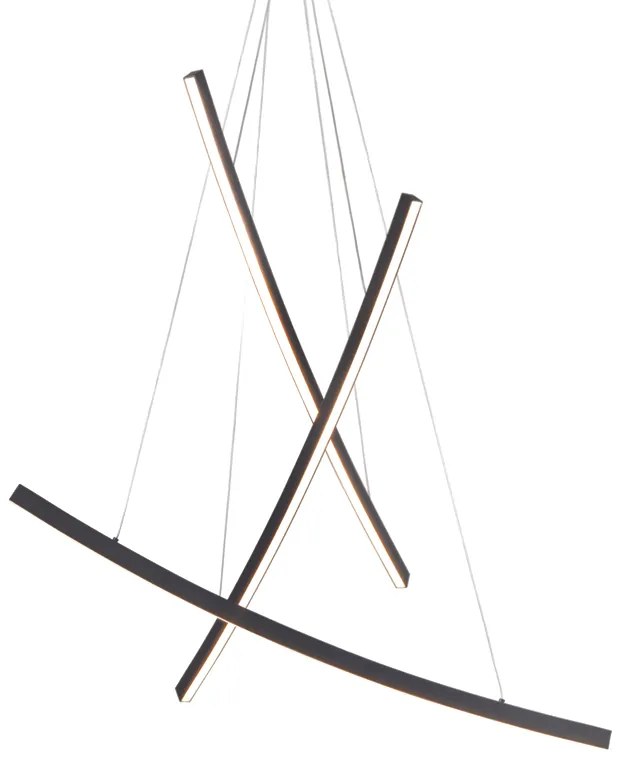 Φωτιστικό Κρεμαστο Aca YL1723LEDPBK NAAVA Μαύρο Ματ (Black Mat) 3000K