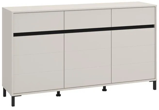 Μπουφές MARRON 157 3K3F3V Cashmere - Μαύρο 157x40x90εκ. 157x40x90 εκ.