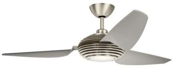Ανεμιστήρας Οροφής 28W Φωτιστικό LED 14W Ασημί Τηλεχειριστήριο Voya KLF-VOYA-60-BS Elstead Lighting-KLF-VOYA-60-BS-Ασημί KLF-VOYA-60-BS
