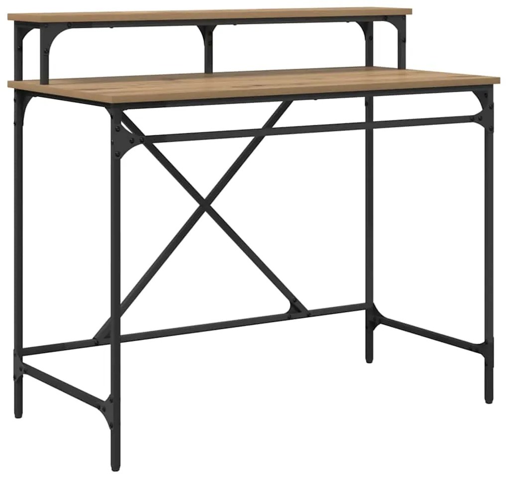 vidaXL Γραφείο Artisan Oak 100 x 50 x 90 cm Επεξεργασμένο ξύλο