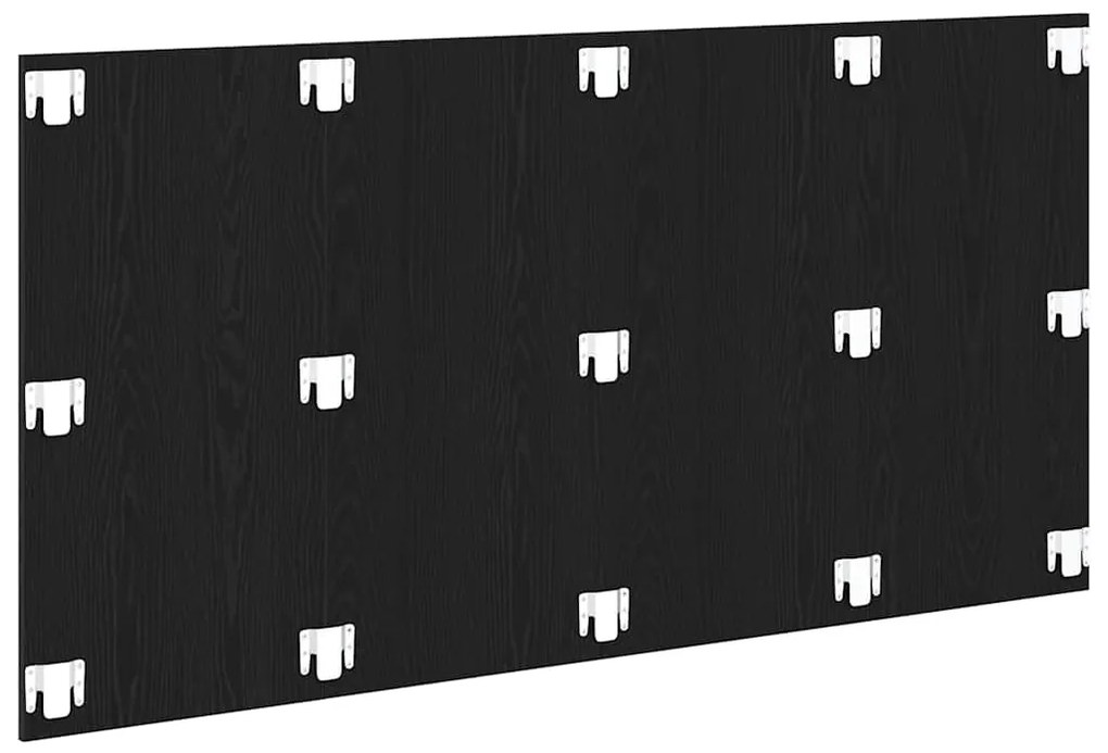 vidaXL Κεφαλάρι Μαύρη δρυς 160 x 1,5 x 80 cm Επεξεργασμένο ξύλο